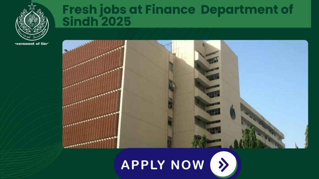 Fresh jobs at Finance Department 
